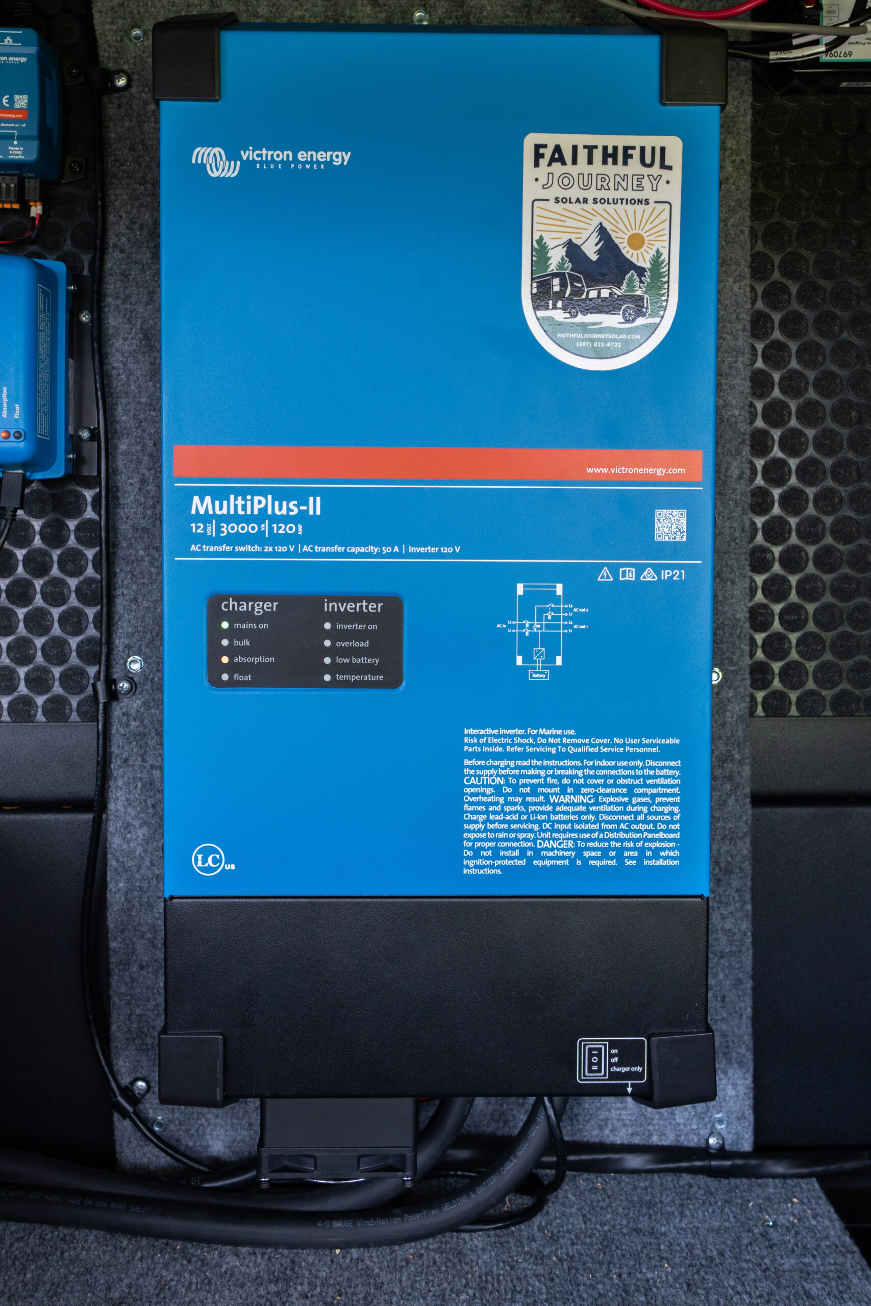 Victron MultiPlus-II External Fan Kit - Faithful Journey Solar Solutions